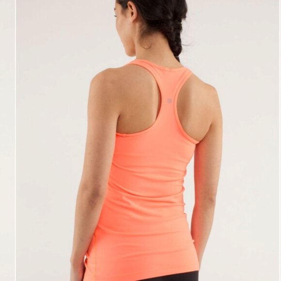 Lululemon Cool Racerback Pop Orange reversible - Picture 2 of 10